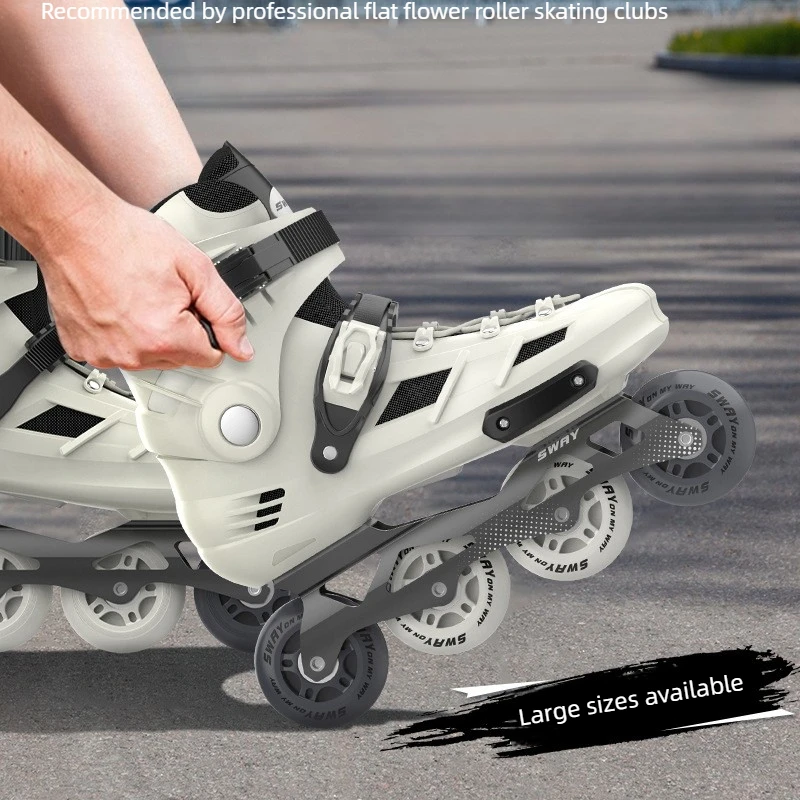 Professional Inline Skates for Men Women, Adult Roller Skates Flat,Comfortable Breathable Rollerblades with Strong Load Capacity