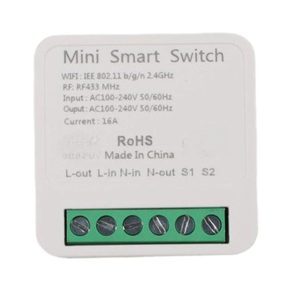 Smart Home Appliance Switch Voice Control Module WiFi RF433 Smart Switch True Remote Control RF433 Remote Included