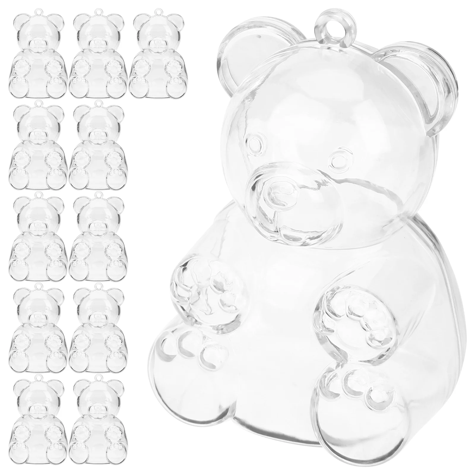 12 Pcs Baby Shower Boxes Transparent Candy Wedding Ceremony Decorations Small Gummies