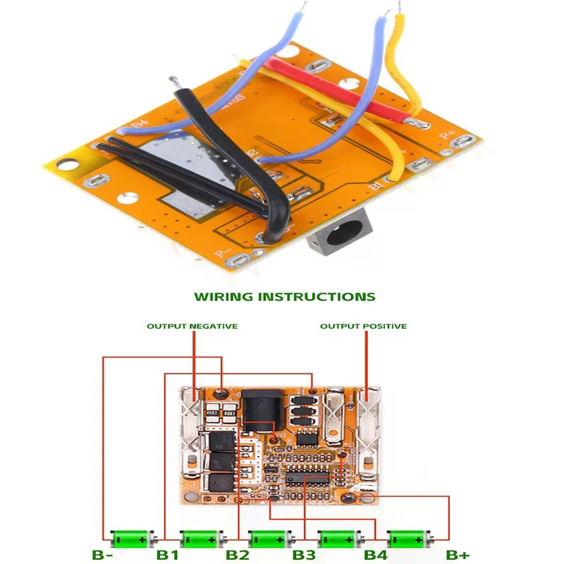 1PC MT5S-50A 21V Li-Battery Protection Board 3 Alloy Charge And Discharge Lithium Battery Pack BMS Module For Mak Electric Tools