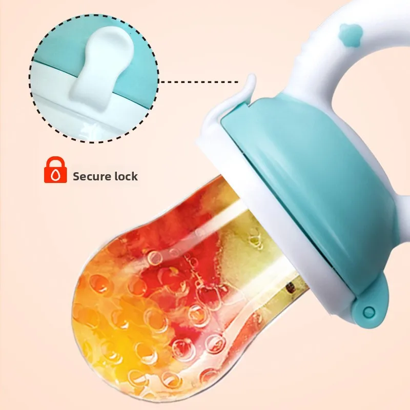4pcs/set Silicone Fruit & Vegetable Feeder for Infants and Toddlers 6-36 months Food Grade Teething & Feeding Pacifier