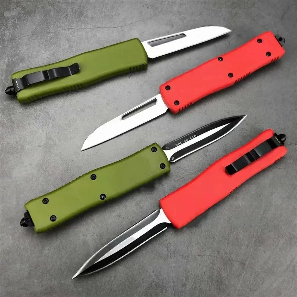 MICRO Assisted Folding Knife D2 Blade Zinc Aluminum Alloy Handle Outdoor Camping Hunting Knives Tactical Survival EDC Tools