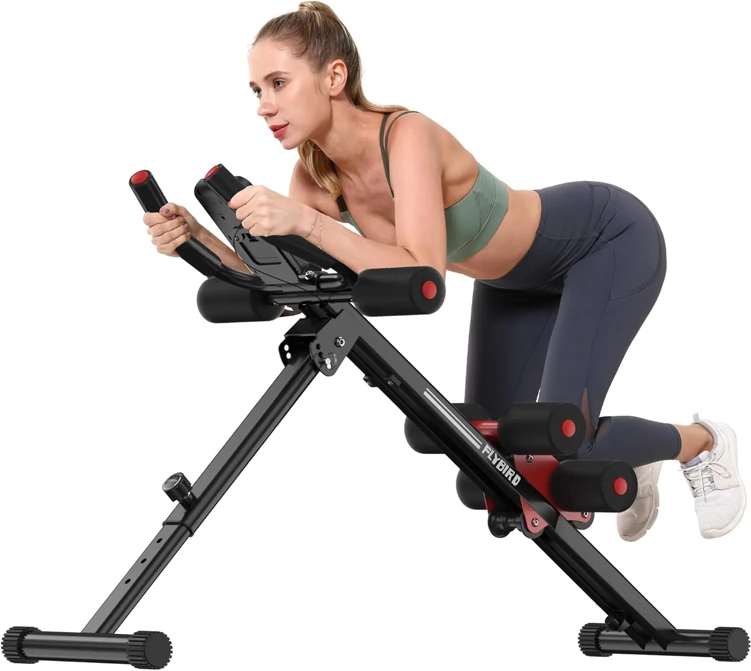 

Ab Workout Equipment, Adjustable Ab Machine Full Body Workout for Home Gym, Strength Training Exercise Equipment for Bod