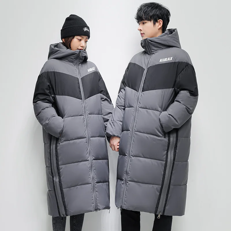 

Fashion Couples Winter Jacket Men Brand 2023 Over the knee Parkas Thick Warm Long Coats High Quality Hooded Cotton