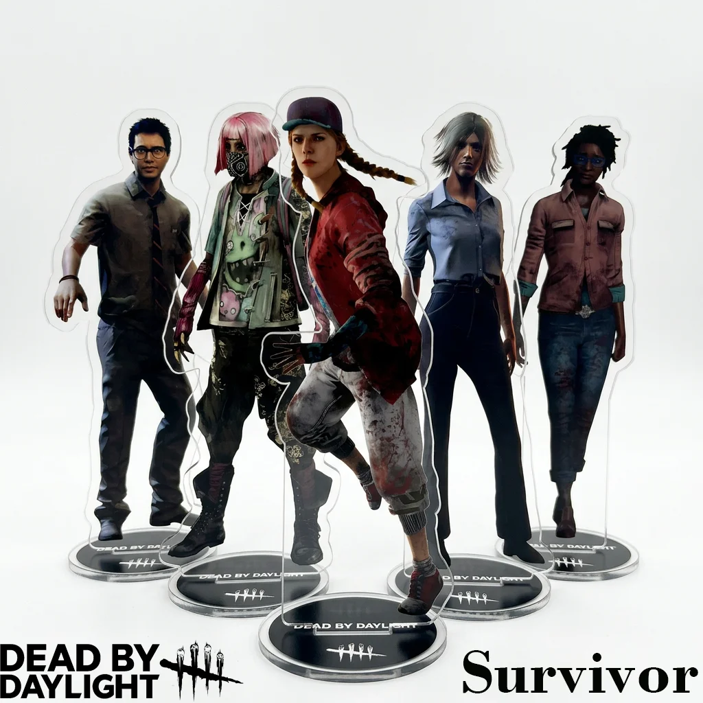 Dead by Daylight Game DbD Claudette Meg Feng Min Acrylic Stand Anime Keyring Trapper Huntress Myers Ghost Face Legion Fans Gift
