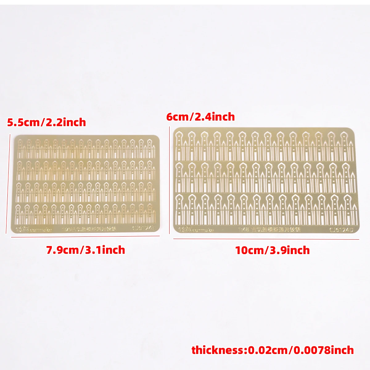 Photo Eatch PE Miniature Metal Hinges for Gunport Components Upgrade Parts for Cannon Models on Vintage Sailing Warships 1/36-96