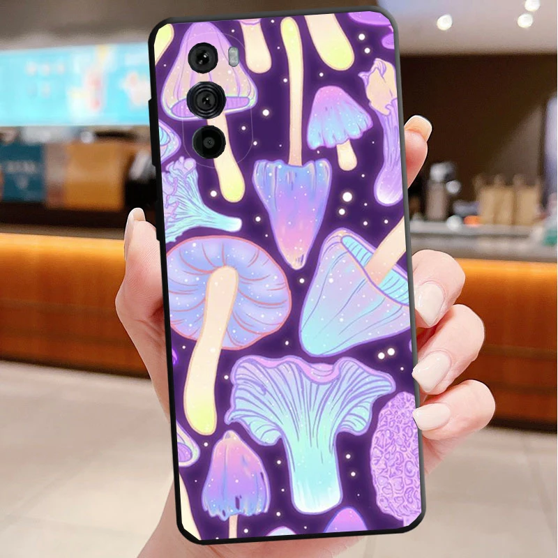 

Phone Case For Motorola Edge 50 40 Pro 60 50 40 30 Ultra Neo Fusion Moto G85 G72 G53 G54 G84 G13 G32 Mushroom
