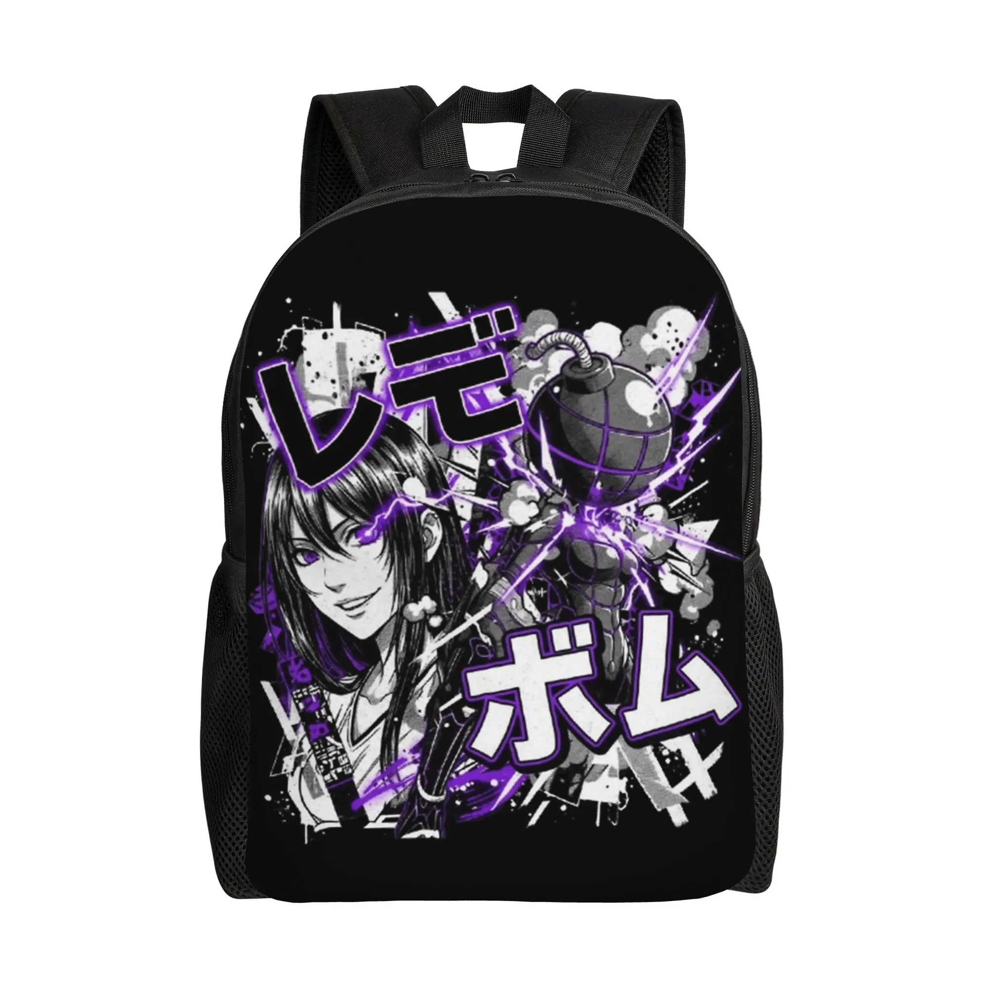 

Рюкзак Reze с японским текстовым коллажем, молодежный, легкий, из полиэстера, для старшей школы, дорожный, высококачественный