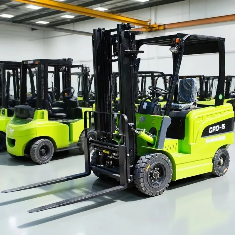 Free Shipping Electric Forklift 1 Ton 1.5 Ton 3 Ton Warehouse Handling Lift Battery Forklift 4 Wheel Montacargas  for Sale