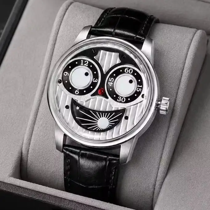 OBLVLO Men Automatic Watch 42mm Mechanical Wristwatch 50M Waterproof Luminous Rotatable Joker Dial Sapphire Mirror Miyota Mov