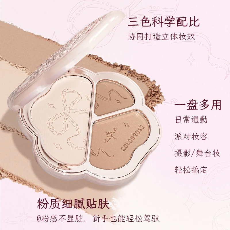 Colorrose PROFESSIONAL MAKEUP Highlight & Contour Pro Palette Bronze & Glow Bronzer Shimmer Illuminator Highlighters