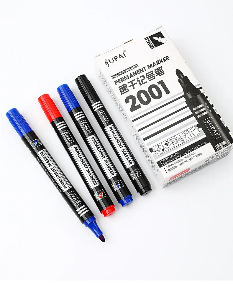 3 Stück/Farben Permanentmarker – schnell trocknend und radierbeständig | Für Notizen machen und Markieren | Büromaterial. – Detail 8