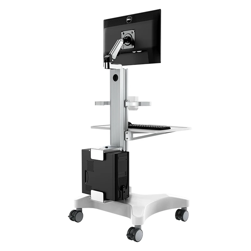 Modern Medical Cart for Dental Clinic Hospital School Use with Oral Scanner Monitor Holder SPCC Material