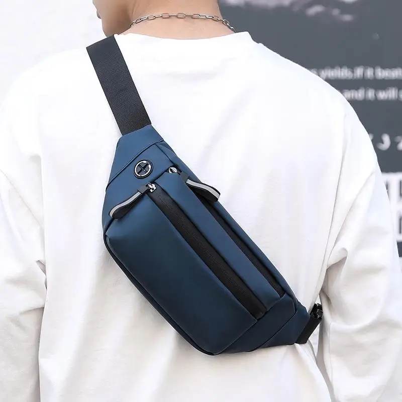 

Street Style Motorcycle Bag New Wear Resistant Crossbody Chest Bag Fashionable Sports Bag Polyester Casual Scene 8 Inch Laptop