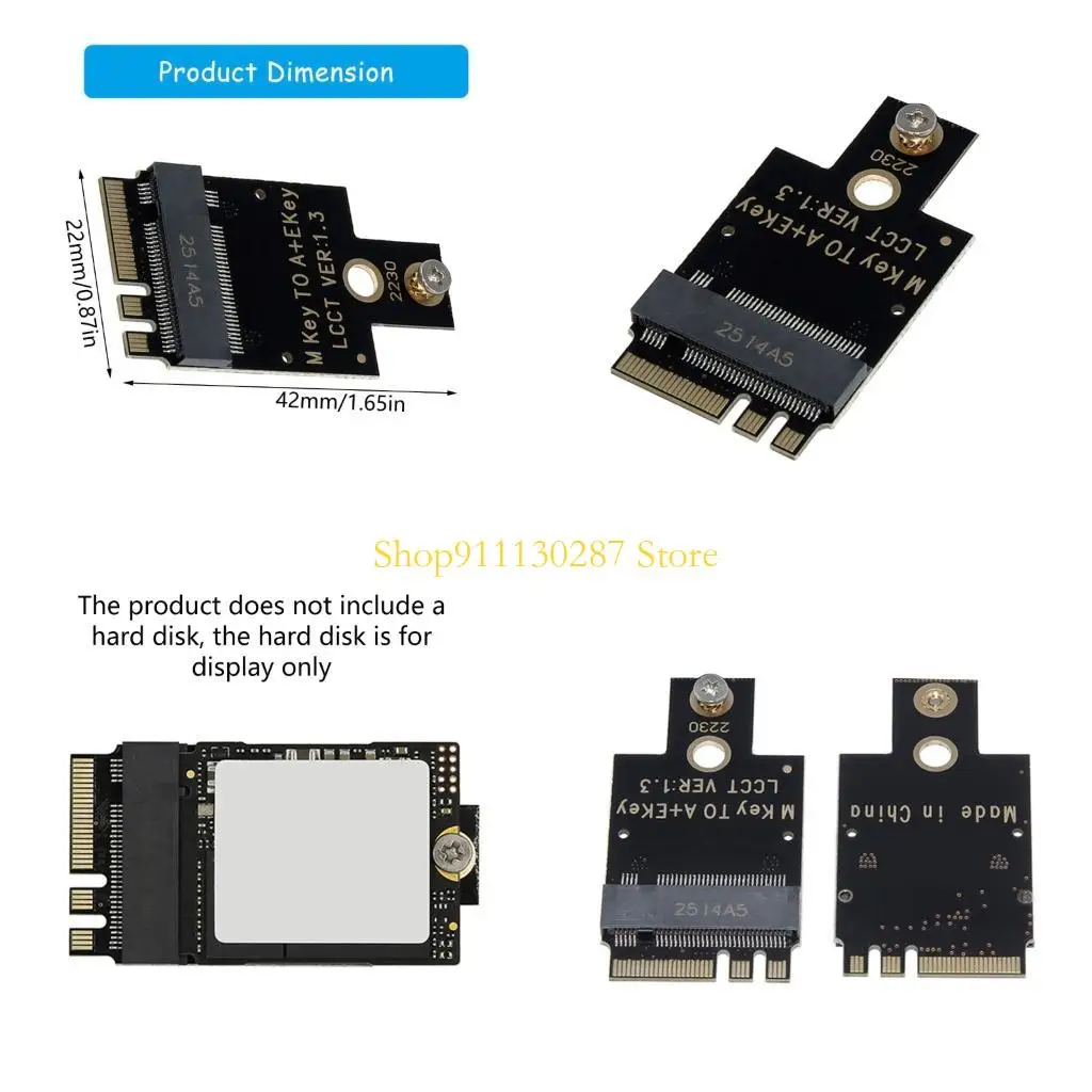 

J1HC M.2 A+E SSDs Interfaces Adapters, 2230 PCIExpress4.0 NVMe Expansion Card