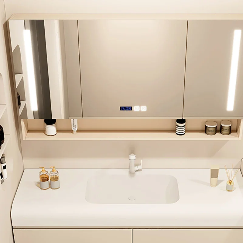 أدوات خزانة الحمام الفاخرة الحديثة عناصر خزانة الملابس الفاخرة منظم الترفيه أثاث مكتبة Mobiletto Bagno