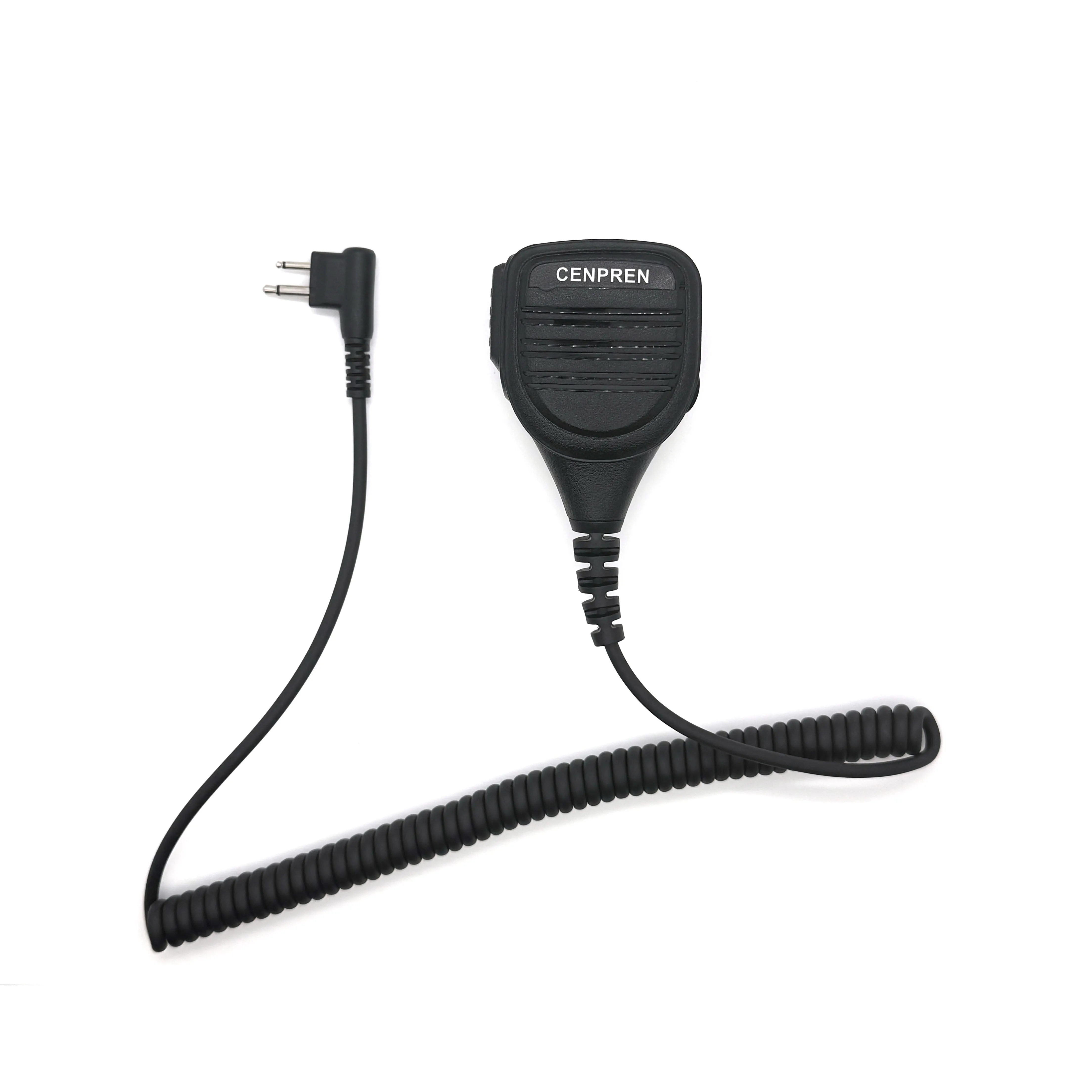 Microfone de mão CENPREN com entrada para fone de ouvido e clipe de cinto de aço para rádios walkie-talkie MOTOROLA EP450 CP140 CP185 CP200
