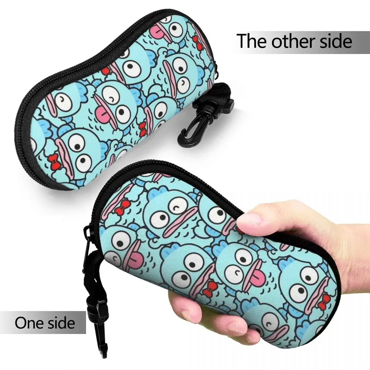 Kawaii Hangyodon Cartoon Glasses Case Travel Sunglasses Storage Box Vintage Eyewear Container