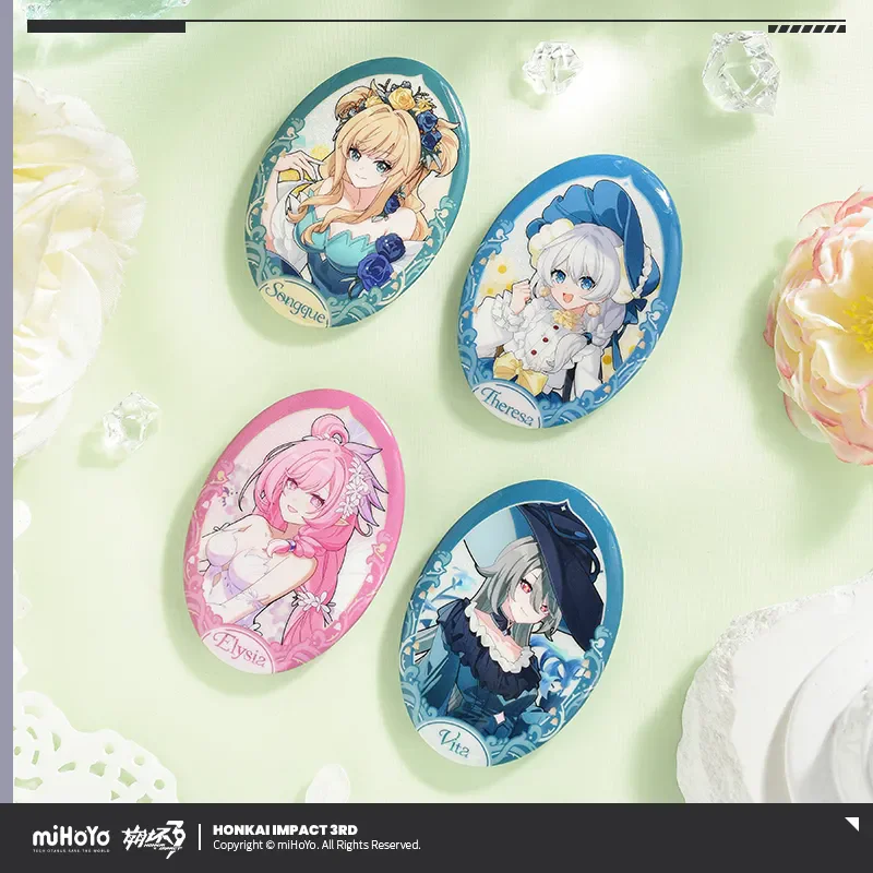 

[Подлинная] miHoYo Game Honkai Impact 3rd Fanglin Dream Ballad Series Жесть Значок Elysia Vita Theresa Брошь Косплей Рождественские подарки