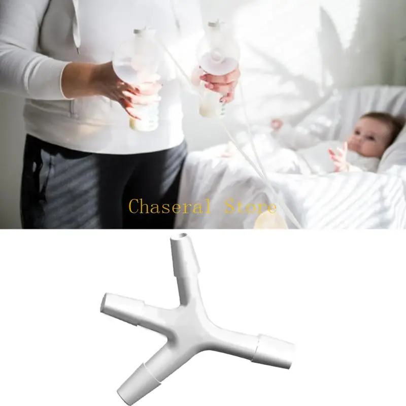 유방 펌프 튜브 용 E7CE 범용 3 방향 커넥터 편리한 코네이트 어댑터