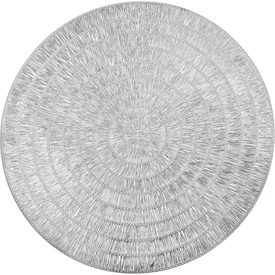 식탁용 센터피스 플레이스매트 40개 팩 세척 가능하고 청소가 쉬운 PVC 내열성 직조 비닐 테이블 매트