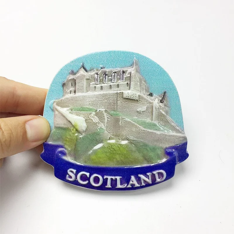

Scotland Personalized Creative Edinburgh Castle Magnetic Refrigerator Magnet Tourist Souvenir Home Decoration