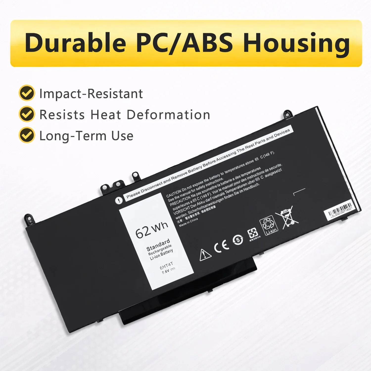 PowerHub 6MT4T Battery E5470 E5570 For Dell Latitude 14 5470 15 5570 Precision 15 3510 M3510 Series 7V69Y TXF9M 79VRK HK6DV