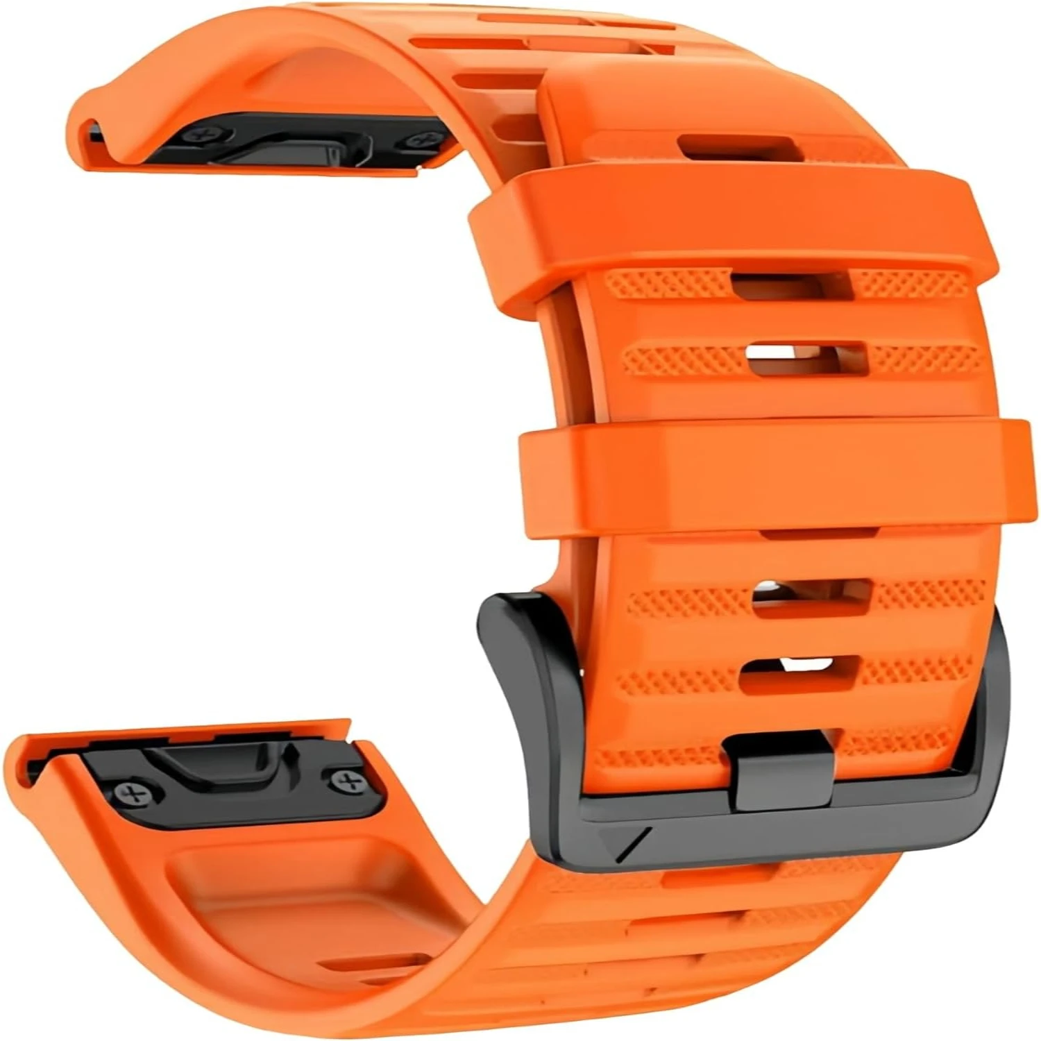 OUTVI's High-Quality Durable Orange Silicone Quick Fit Watch Band - Premium Replacement Strap for 5X, 6X - Long-Lasting Ideal Ch