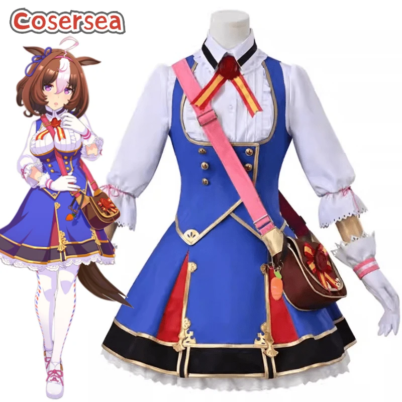

Cosersea Meisho Doto Cosplay Costume Game Uma musume: Pretty Derby Meisho Doto Halloween Women Dress Uniform Suit Outfit Fullset
