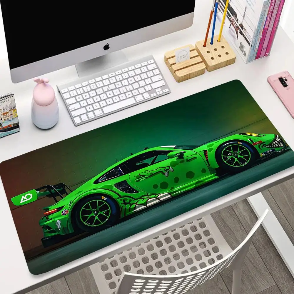 

The cool car mousepad is suitable for gamers and office use as a rubber anti-slip mechanical keyboard pad for computers