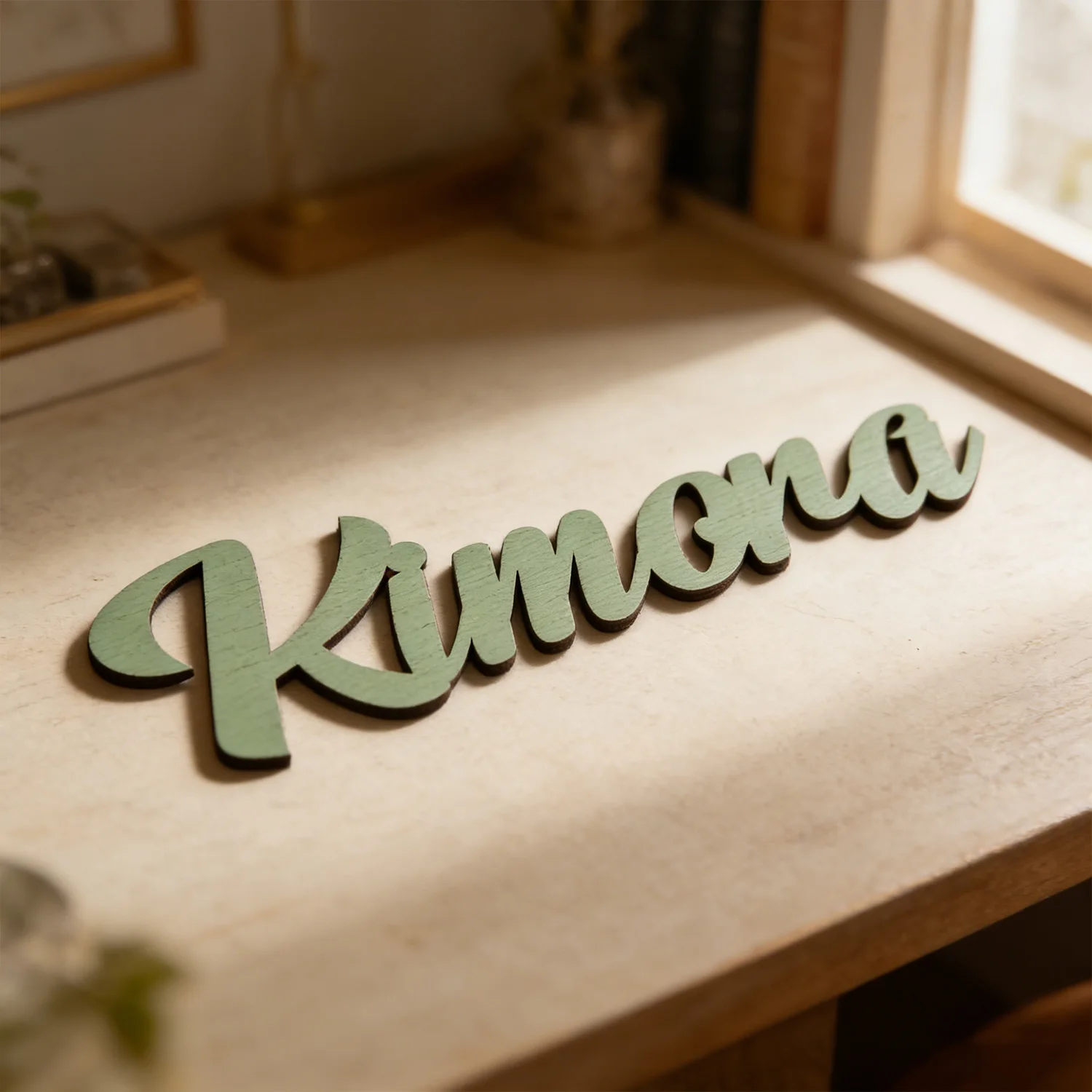 1pc Customized wooden wall decoration, Customized name, wooden souvenir Wall name decoration label view 3
