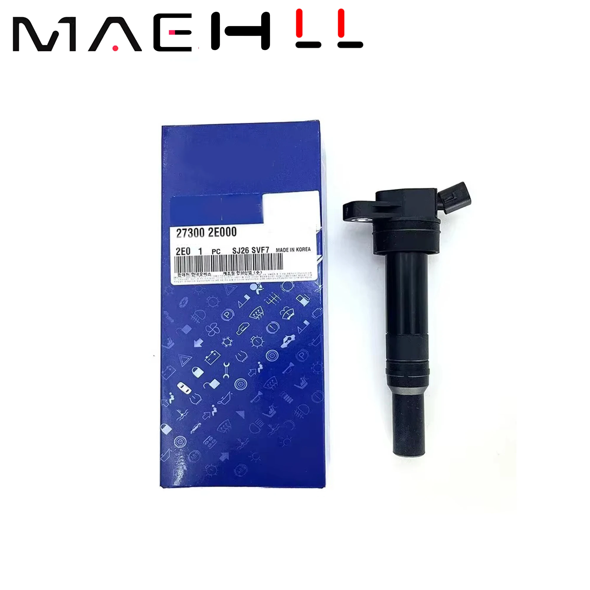 1PCS Ignition Coil 27300‑2E000 273002E000 Fit For Hyundai Sonata Elantra Creta I25 I30 IX35 Kia Soul K5 1.8L 2.0L 2011‑2020