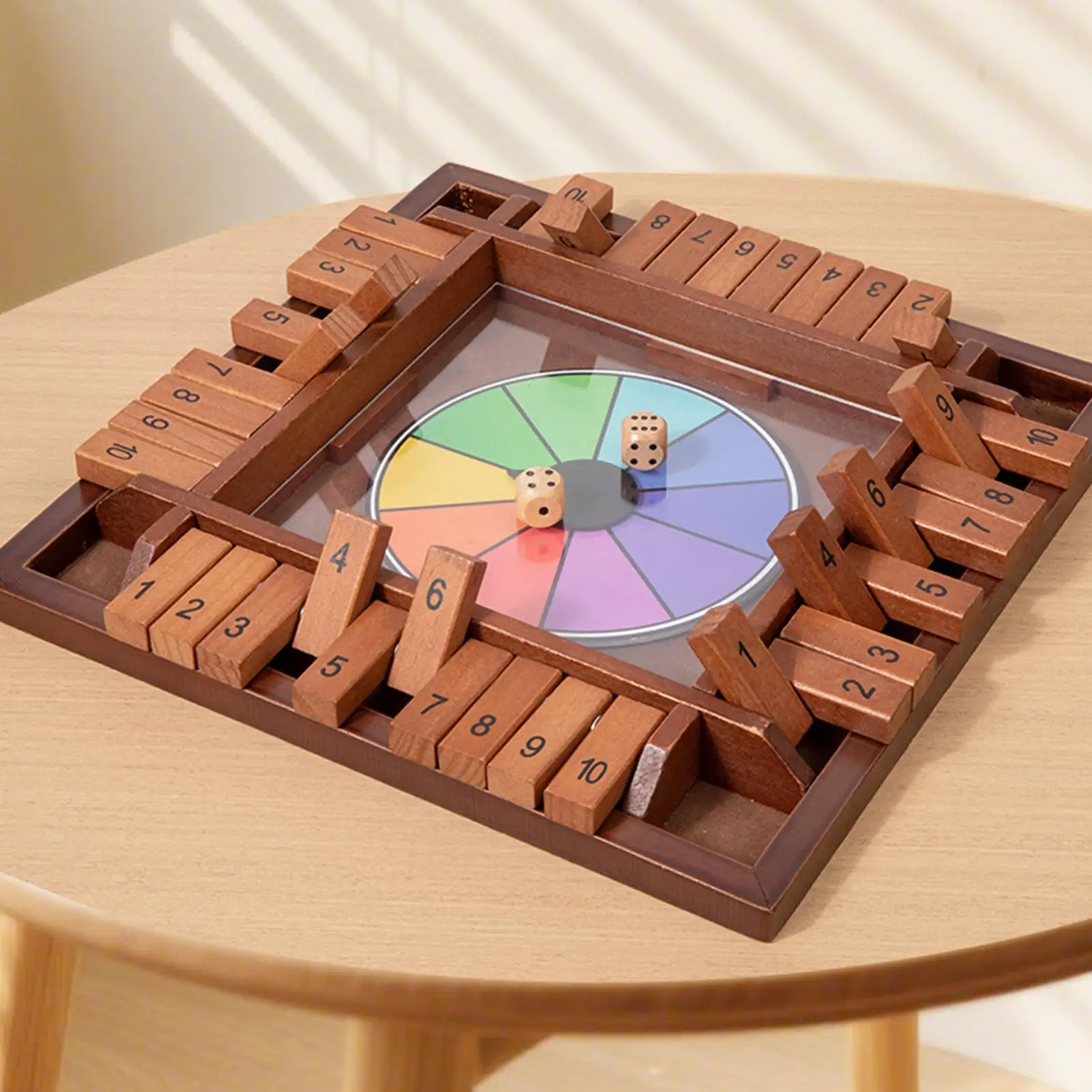 

Доска для игральных костей, деревянная математическая игра в кости, четырехсторонние цифры, шахматная игрушка для родителей и детей, взрослых, студентов, мужчин, дома, путешествий, вечеринки, семьи