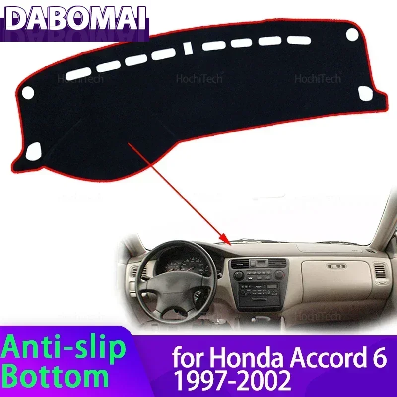 Für Honda Accord 6 1997-2002 Armaturenbrett-Abdeckung, Lichtschutzmatte, Instrumententafel-Abdeckung, Teppich