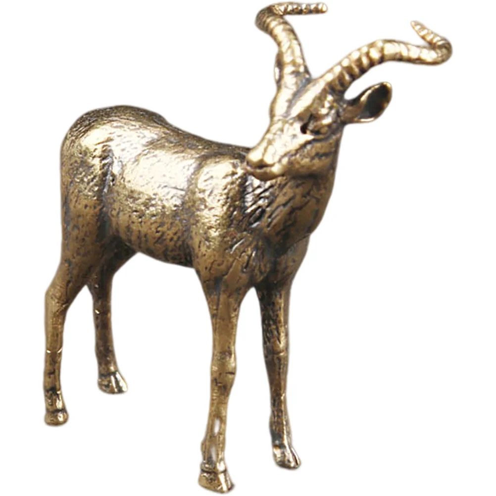 

Cultural Toys Gold Home Decor Statues for Tibetan Antelope Shaped Figurine Living Room Table Decorations House