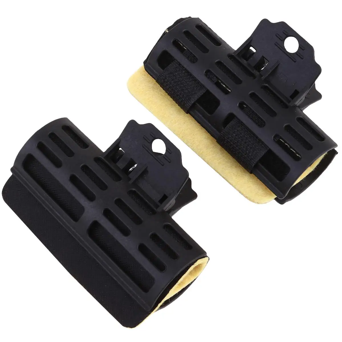 

4 Pcs Hairdressing Clip Perm Accessory Blanching Hairpin Barber Insulation Cotton Styling Tool Plastic Safe Women Hairstyle