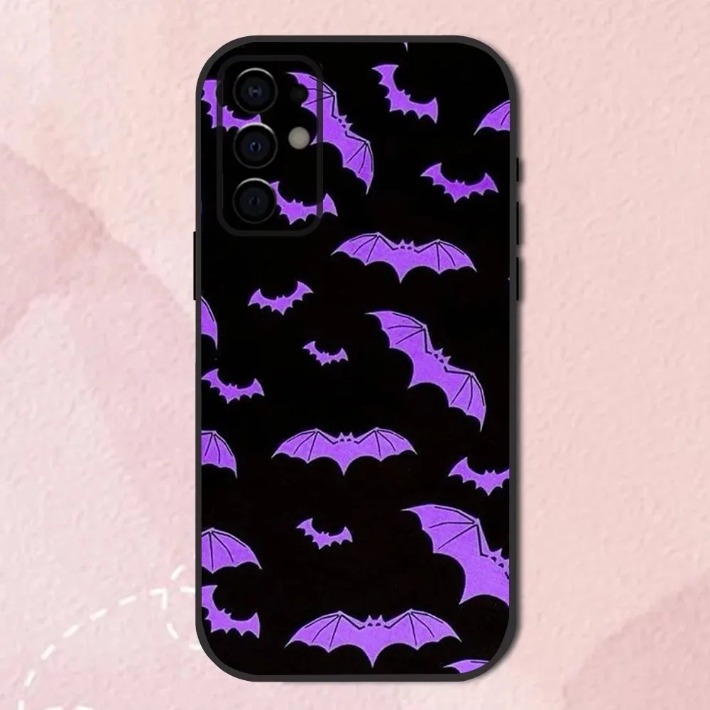 Goth Vampire Bat Gothic Phone Case For Samsung S24,S21,S22,S23,S30,Ultra,S20,Plus,Fe,Lite,Note,10,9,5G Black Soft Shell