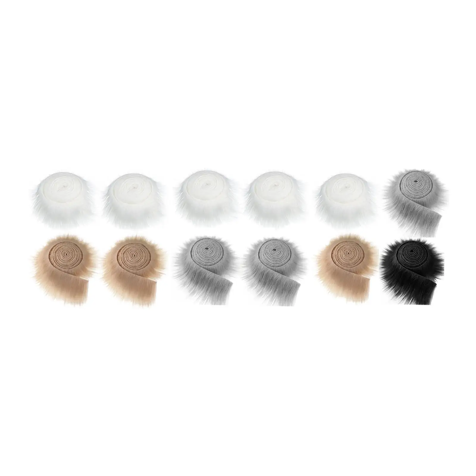 

Furry Faux Furs Fabric Ribbon Shaggy Material for Handmade Christmas Gnomes Beard Cosplay Doll Crafting