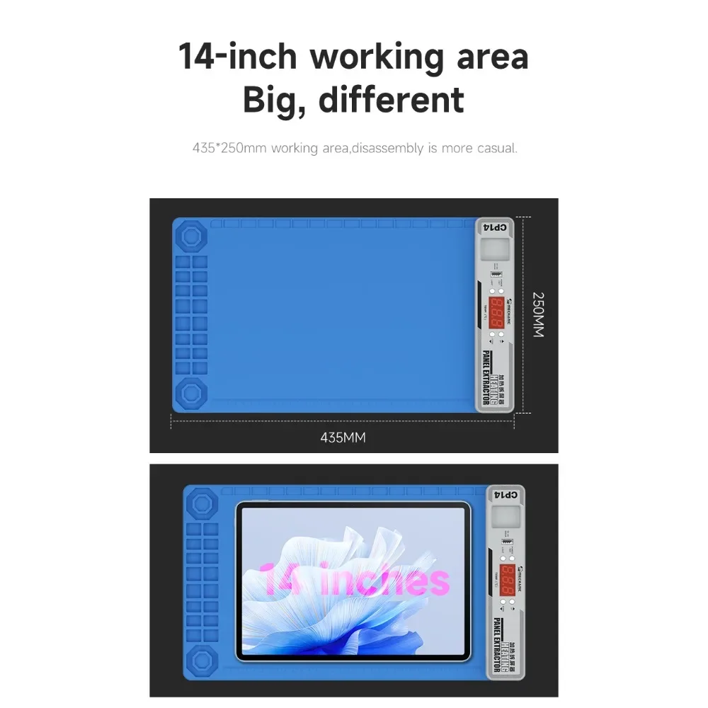 ميكانيكي شاشة LCD فاصل شاشة ديجيتال لوحة التدفئة المسبقة LED كشف الغبار ضوء للهاتف تجديد تفكيك إصلاح