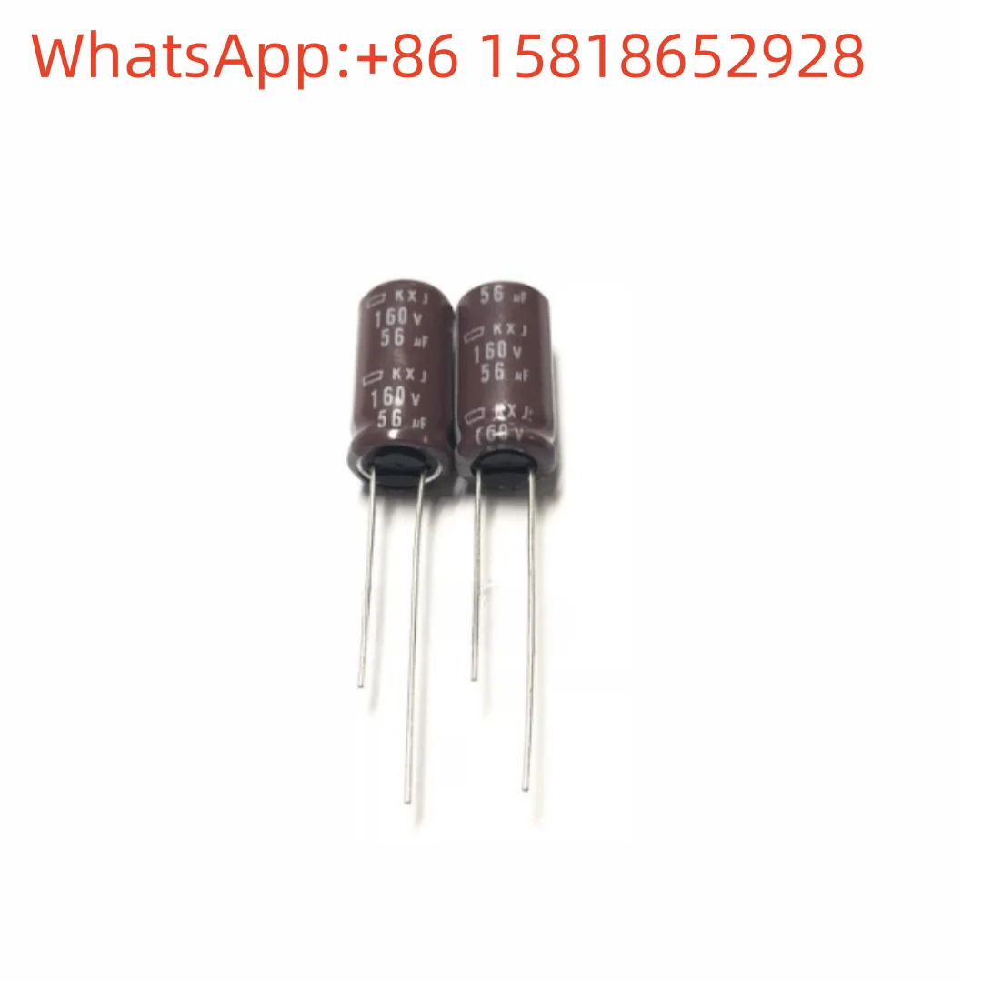 10pcs 160V56UF 10X20 Black Diamond KXJ Series High-Frequency Long-Life 56UF 160V Electrolytic Capacitors