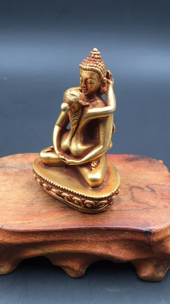 Tantric Nepal Tibetan Buddha Happy Buddha Pocket copper statues