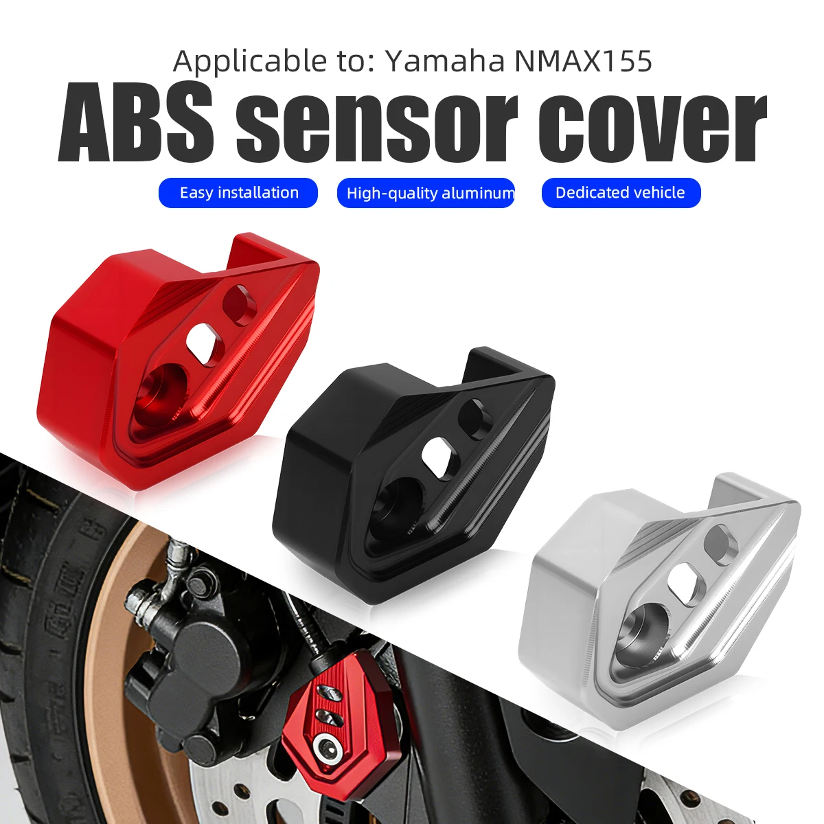 For YAMAHA NMAX125 NMAX155 N-MAX 125 NMAX 155 2022 2023 Accessories Front Wheel ABS Sensor Protection Cover Cap Guard Protector