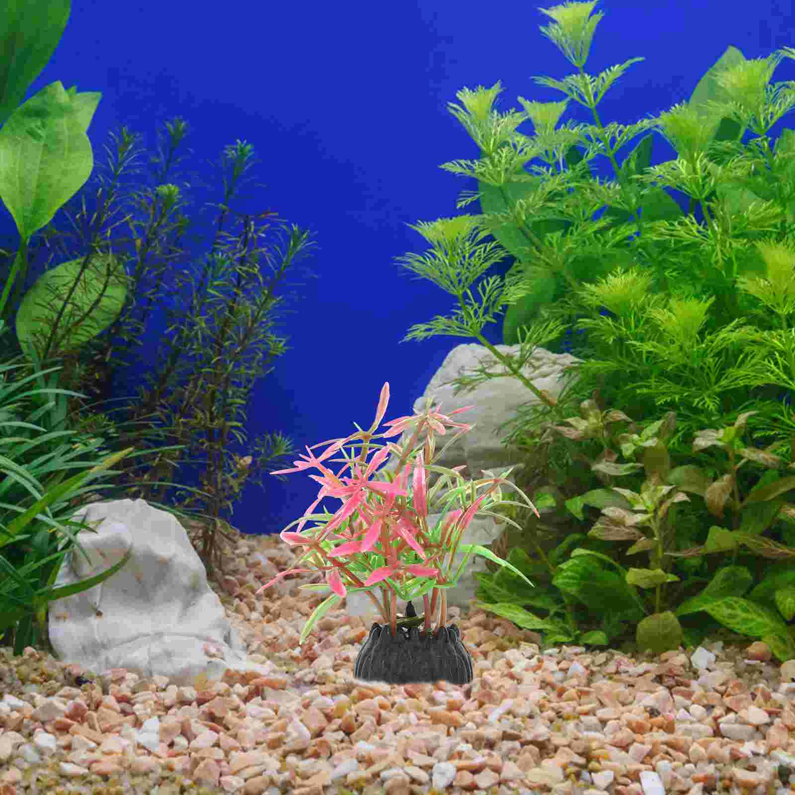 20 Pcs Fish Tank Landscaping Water Plants Seeds for Planted Aquariums Decoration Decors Terrarium Succulent Planters Artificial