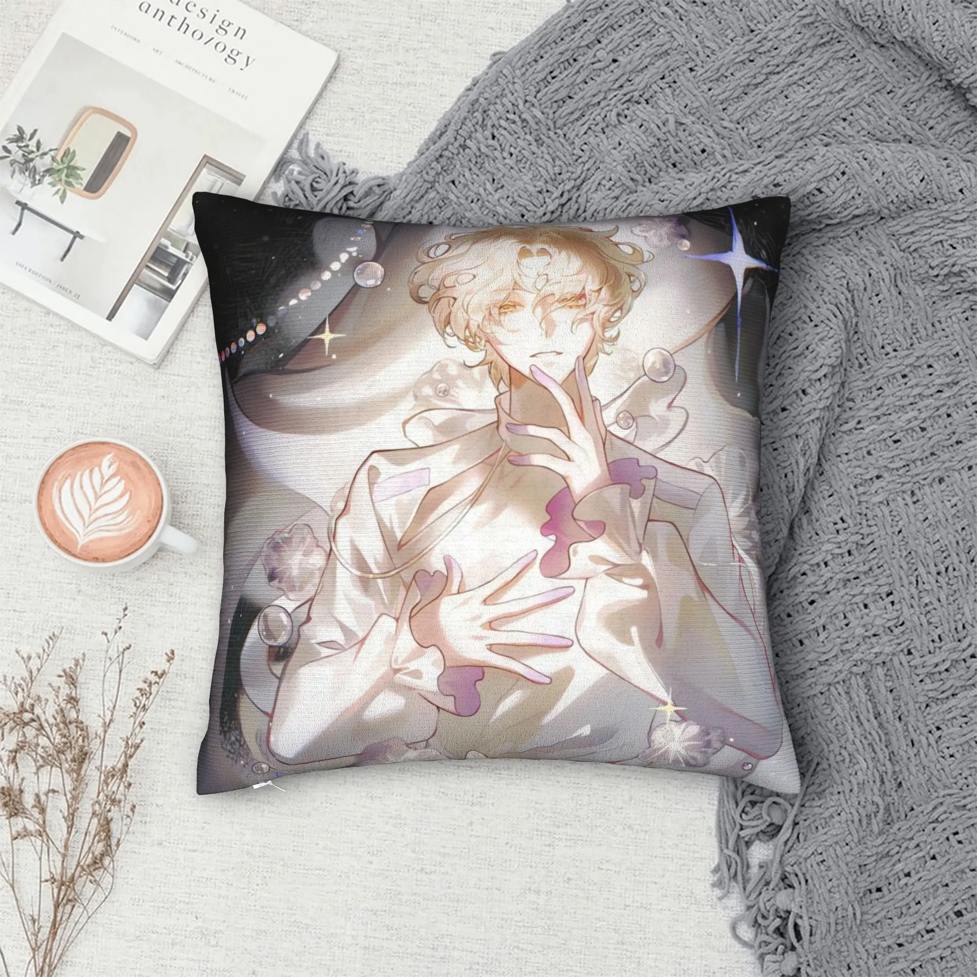 Kawaii Chibi LUKA Hot Anime ALIEN STAGE Pillow Case  Fashion Pillow Cover Soft Pillowcases For Living Room Sofa