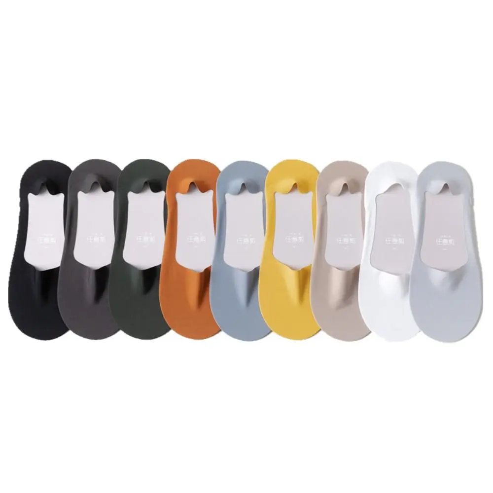 3Pairs Solid Color Boat Socks Men Ultrathin Anti Slip Invisible Socks Mens Sweat Absorption Breathable Ice Silk Socks Summer