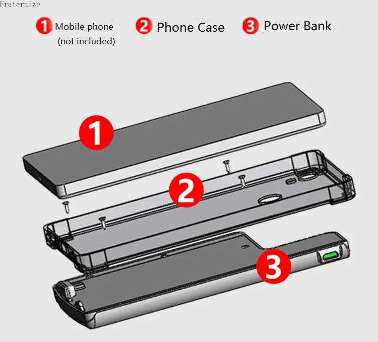 External Battery Charger Case For Xiaomi Mi Max 2 3 Play Shockproof Phone Case Power Bank Portable back clip rechargeable Capa