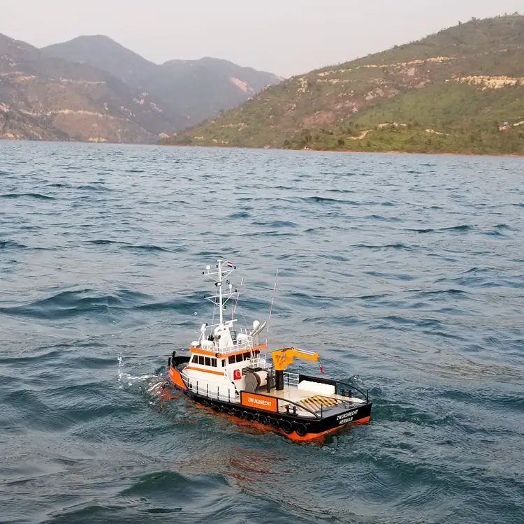 Kit de montaje de modelo de barco de Control remoto, Shoalbuster2308, simulación artesanal, barco de Control remoto multifuncional, juguete para regalo, 1/36