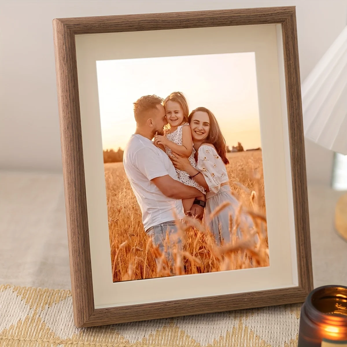 Cornici per foto in legno personalizzate, ornamenti per cornici per foto personalizzate, semplici regali natalizi all'interno, commemorano ricordi preziosi