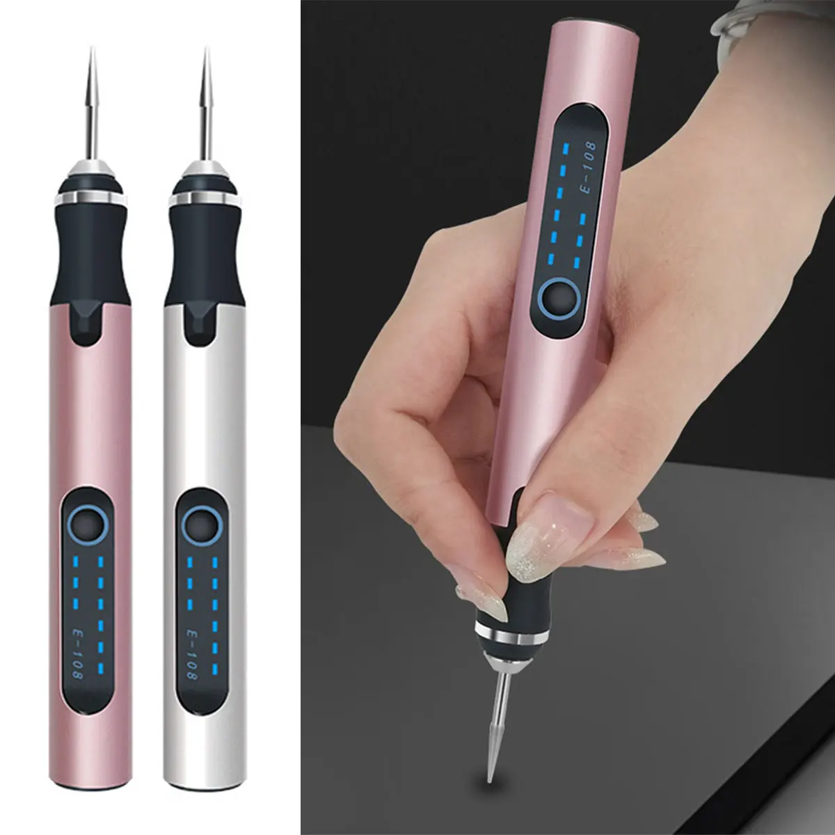 

Electric Engraving Pen Cordless Micro Carving Pen with 3 Adjustable Speed 300mAh Rechargeable Engraver Machines Wireless Etching