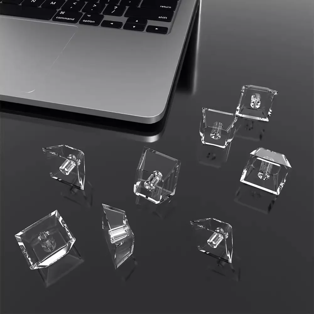 PC Material High Transparency Keycaps Mechanical Keyboard Blank Key Caps 1U R1 R2 R3 R4 Cherry Profile Personalized Key Cap